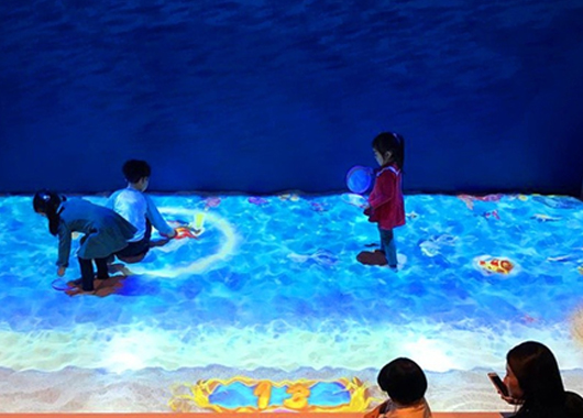 地面互动投影在游乐园、儿童乐园、欢乐园的应用场景